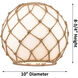 Edison Farmhouse Rope 1 Light 10 inch Oil Rubbed Bronze Semi-Flush Mount Ceiling Light in White Glass with White Rope