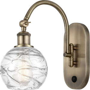 Ballston Athens Deco Swirl LED 6 inch Antique Brass Sconce Wall Light