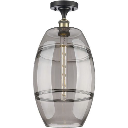 Ballston Vaz 1 Light 10 inch Black Antique Brass Semi-Flush Mount Ceiling Light