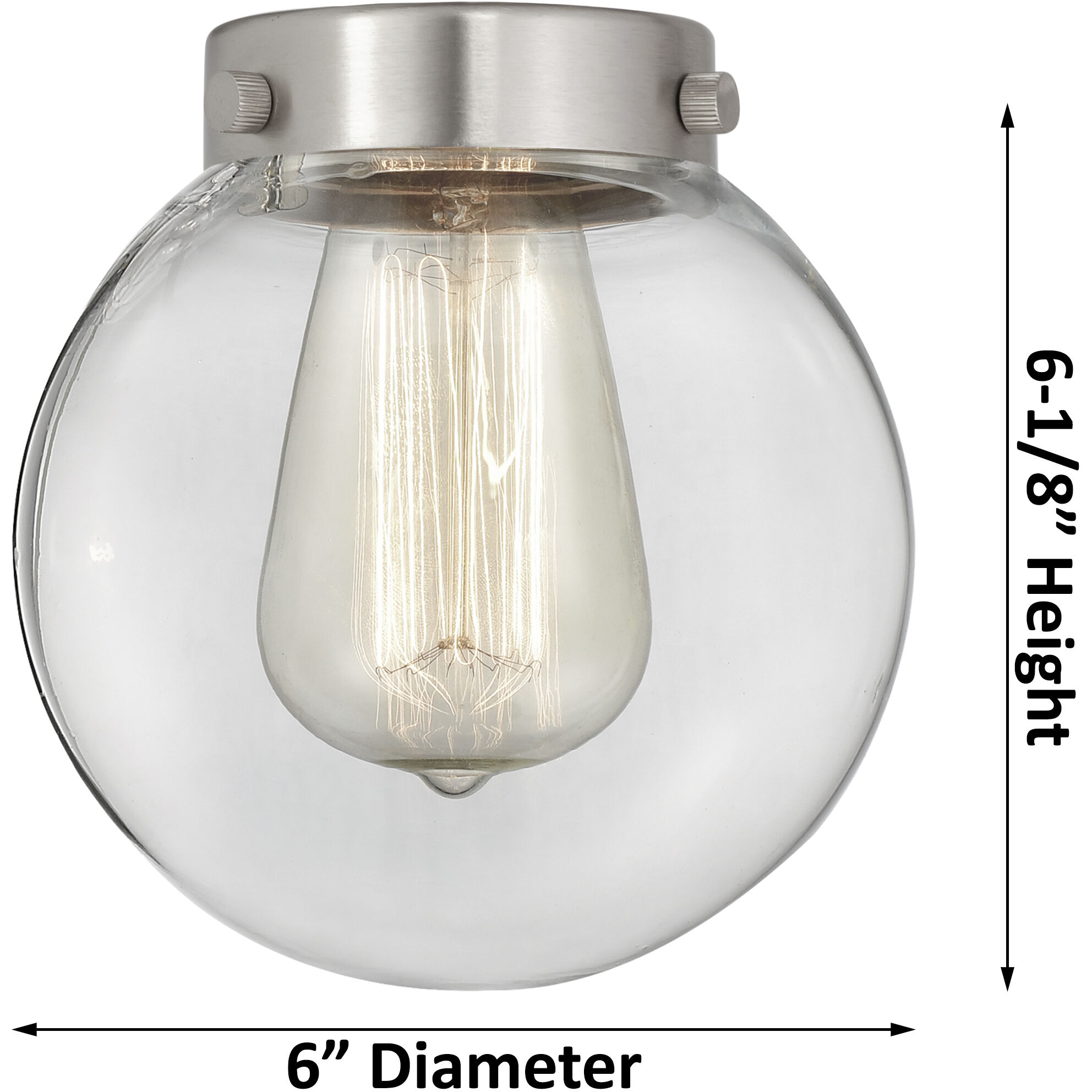 Beacon 1 Light 6 inch Antique Copper Mini Pendant Ceiling Light in Seedy Glass