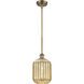Ballston Preston 1 Light 6.75 inch Brushed Brass Mini Pendant Ceiling Light in Mercury