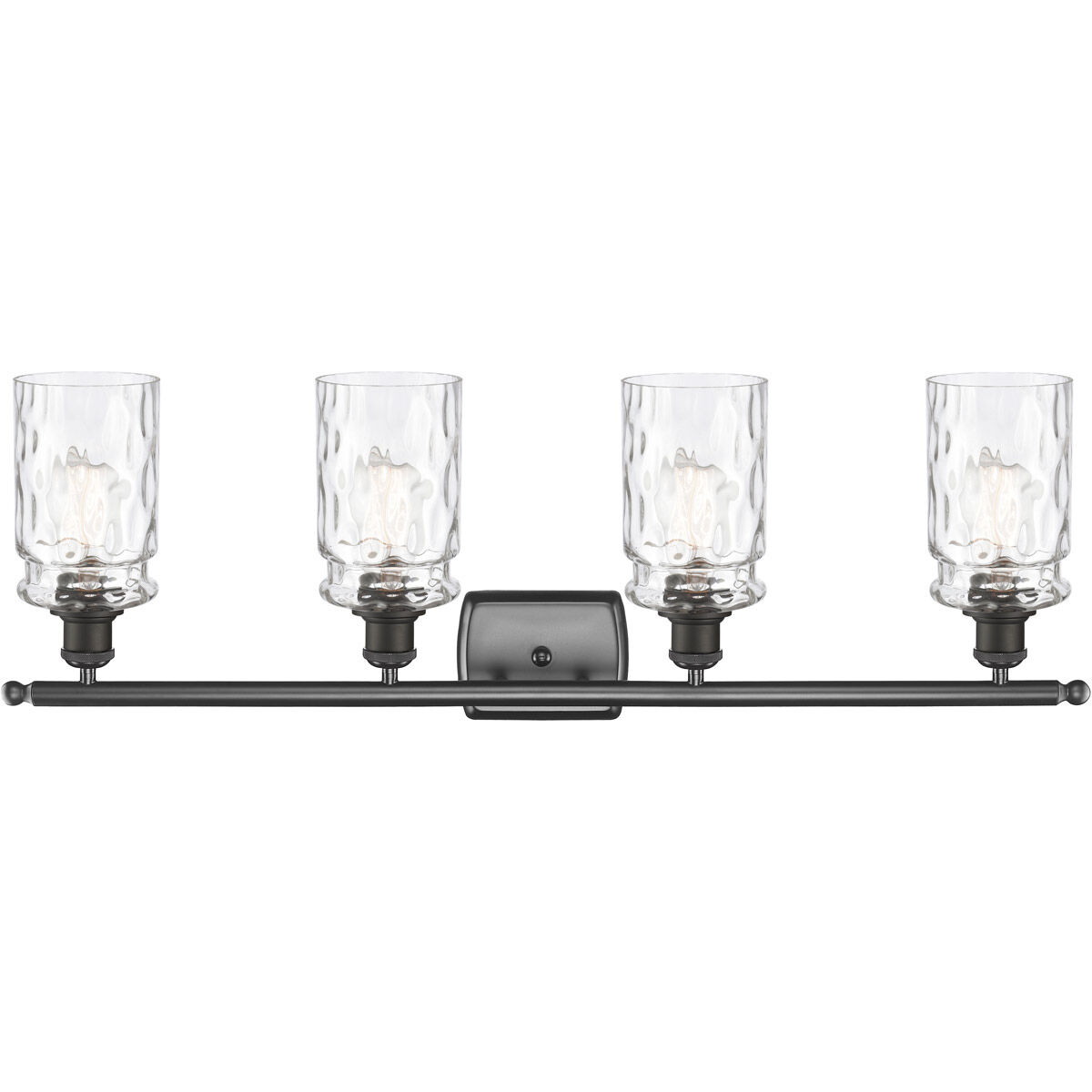Ballston Candor 4 Light 36 inch Oil Rubbed Bronze Bath Vanity Light Wall Light in Clear Waterglass, Ballston