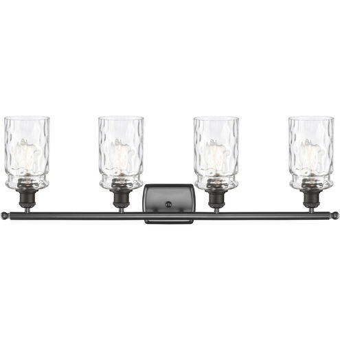Ballston Candor 4 Light 36 inch Oil Rubbed Bronze Bath Vanity Light Wall Light in Clear Waterglass, Ballston
