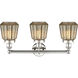 Chatham 3 Light 24.5 inch Polished Nickel Bath Vanity Light Wall Light in Mercury