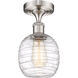 Ballston Belfast 1 Light 6 inch Brushed Satin Nickel Semi-Flush Mount Ceiling Light