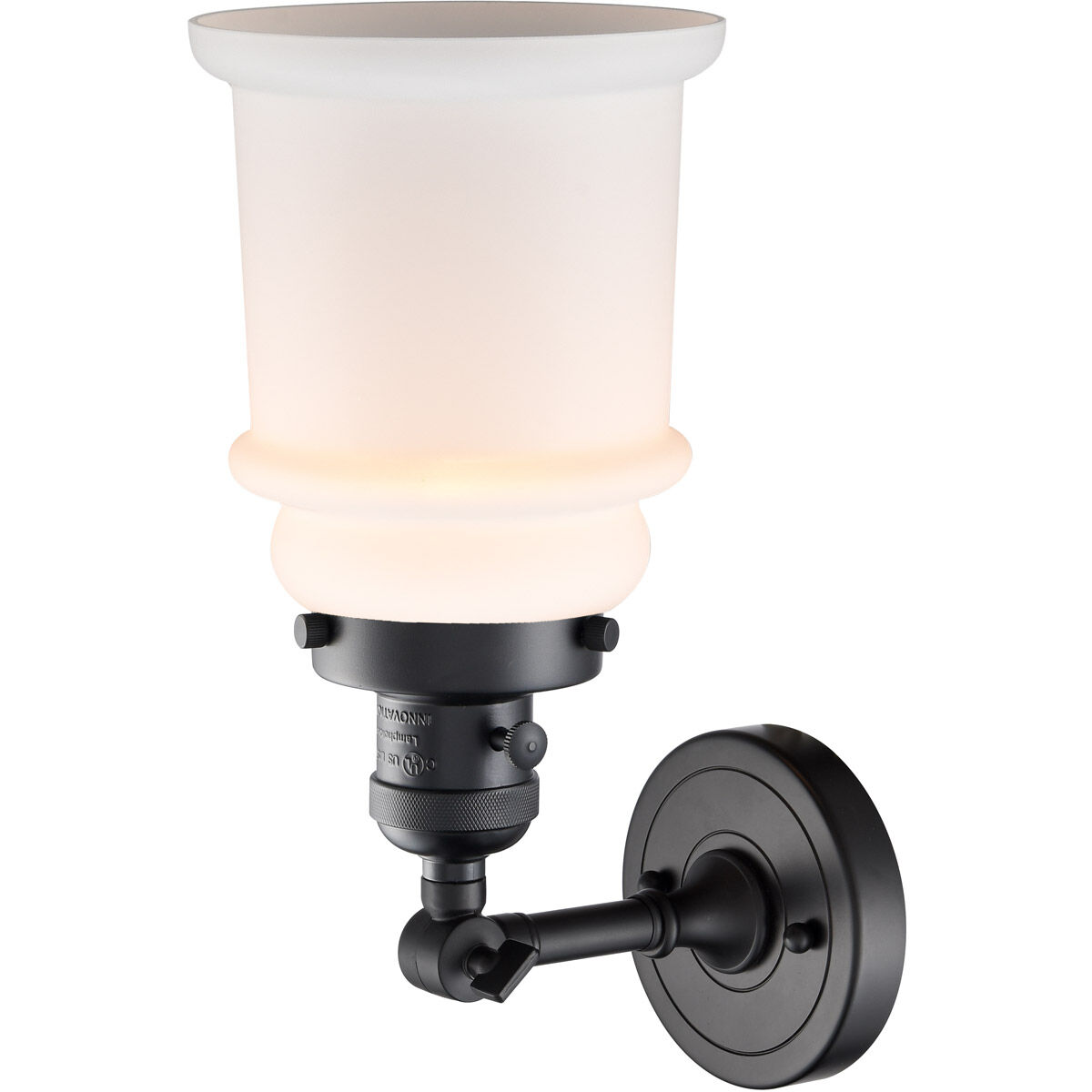 Franklin Restoration Canton LED 7 inch Matte Black Sconce Wall Light, Franklin Restoration