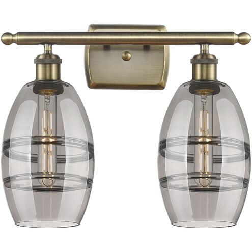 Ballston Vaz 2 Light 15.88 inch Antique Brass Bath Vanity Light Wall Light