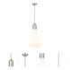 Amherst 1 Light 14 inch Brushed Satin Nickel Pendant Ceiling Light in Matte White Glass