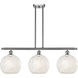 Ballston White Mouchette 3 Light 36.50 inch Island Light