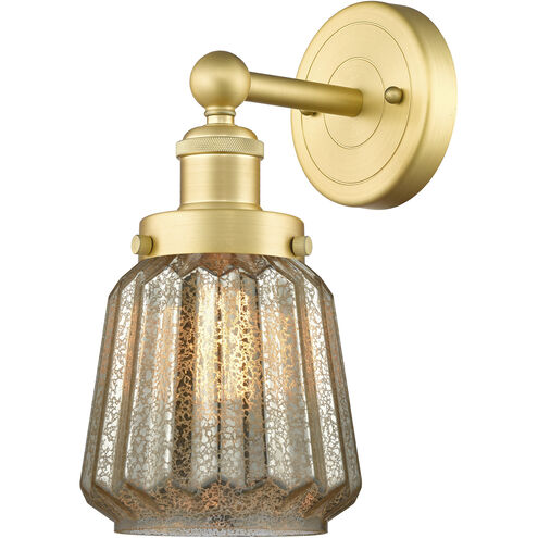Chatham 1 Light 6.5 inch Satin Gold Sconce Wall Light in Mercury Glass