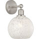 Edison White Mouchette 1 Light 8.00 inch Wall Sconce