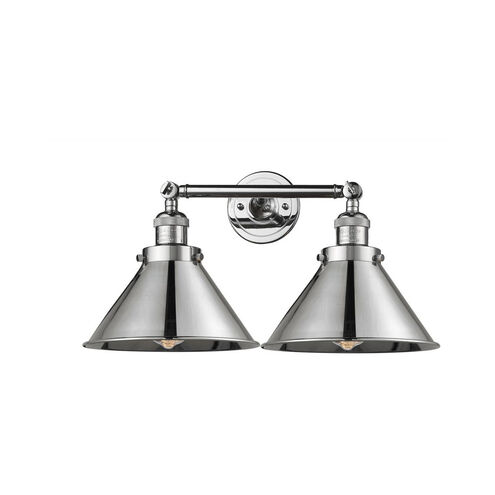 Franklin Restoration Briarcliff 2 Light 19 inch Polished Chrome Bath Vanity Light Wall Light, Franklin Restoration