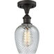 Ballston Salina 1 Light 5 inch Oil Rubbed Bronze Semi-Flush Mount Ceiling Light, Ballston