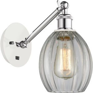 Ballston Eaton LED 6 inch White and Polished Chrome Sconce Wall Light