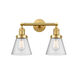 Franklin Restoration Small Cone 2 Light 16.00 inch Bathroom Vanity Light
