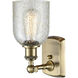 Ballston Caledonia LED 5 inch Antique Brass Sconce Wall Light in Mica Glass, Ballston