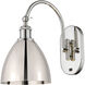Ballston Dome LED 7.5 inch Polished Nickel Sconce Wall Light