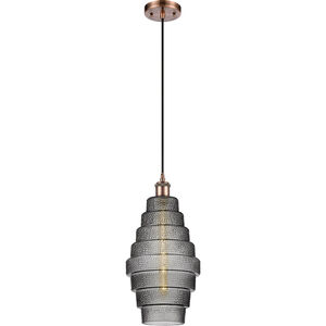 Ballston Cascade LED 8 inch Antique Copper Mini Pendant Ceiling Light