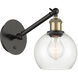 Ballston Athens 1 Light 6 inch Black Antique Brass Sconce Wall Light