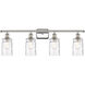 Ballston Candor 4 Light 36 inch Polished Nickel Bath Vanity Light Wall Light in Clear Waterglass, Ballston