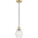 Ballston Cindyrella 1 Light 6 inch Satin Gold Mini Pendant Ceiling Light