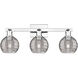 Athens Deco Swirl 3 Light 26 inch Polished Chrome Bath Vanity Light Wall Light