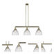 Franklin Restoration Seneca Falls LED 39 inch Antique Brass Island Light Ceiling Light, Franklin Restoration
