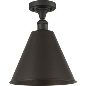 Ballston Cone 1 Light 12 inch Oil Rubbed Bronze Semi-Flush Mount Ceiling Light
