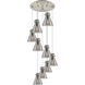 Newton Cone 9 Light 22.13 inch Pendant