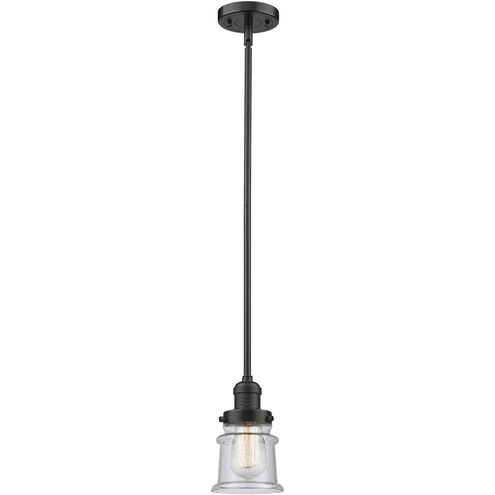 Franklin Restoration Canton LED 6.5 inch Oil Rubbed Bronze Mini Pendant Ceiling Light in Seedy, Franklin Restoration