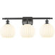 Ballston White Venetian 3 Light 28 inch Oil Rubbed Bronze Bath Vanity Light Wall Light