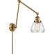 Fulton 30 inch 60.00 watt Brushed Brass Swing Arm Wall Light, Franklin Restoration