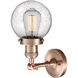 Franklin Restoration Beacon 1 Light 6 inch Antique Copper Sconce Wall Light in Seedy Glass, Franklin Restoration