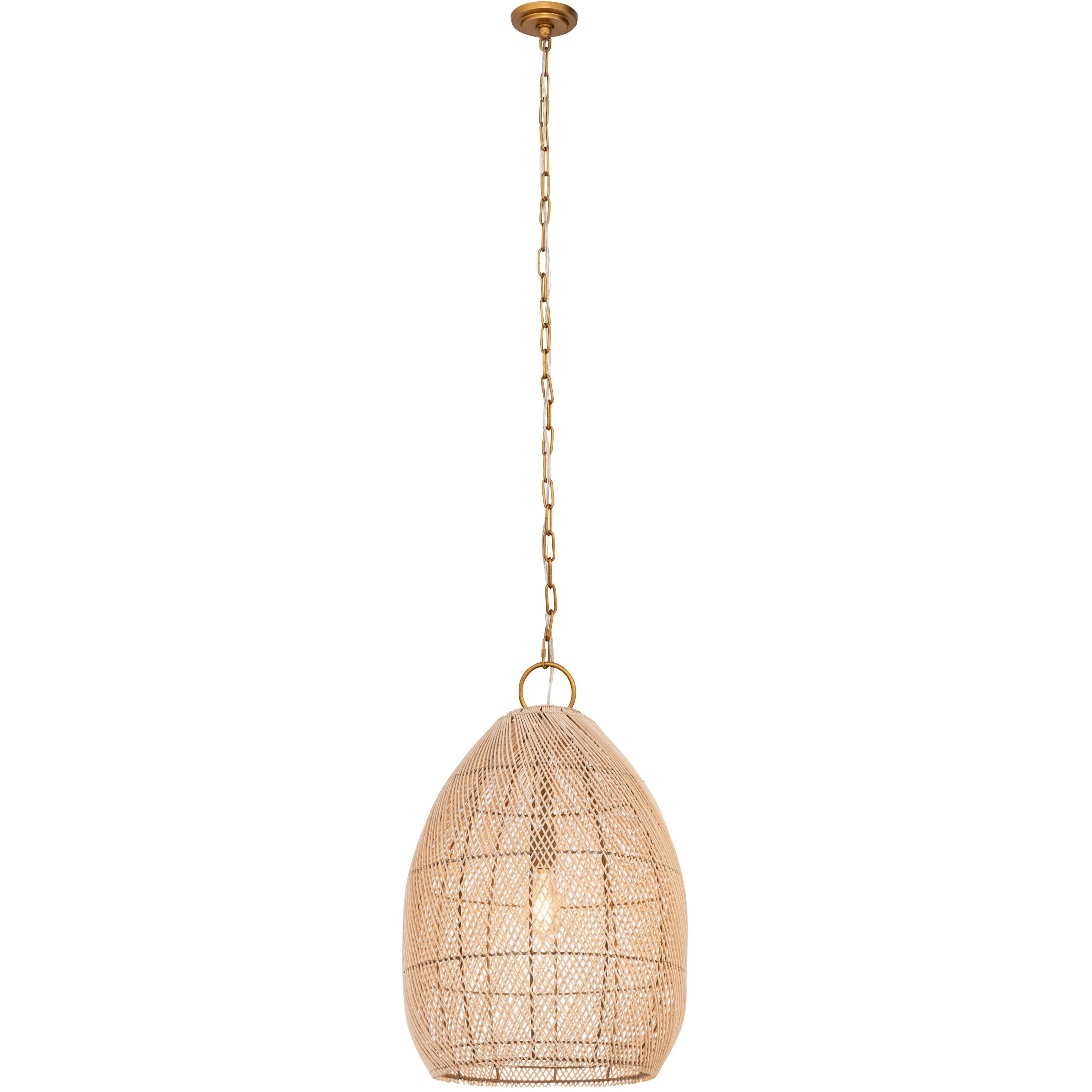 Willow 1 Light 17.72 inch Gold Pendant Ceiling Light