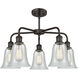 Hanover 5 Light 24.25 inch Oil Rubbed Bronze Chandelier Ceiling Light in Fishnet