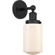 Dover 1 Light 6.5 inch Matte Black Sconce Wall Light