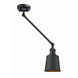 Addison 21 inch 100 watt Matte Black Swing Arm Wall Light, Franklin Restoration