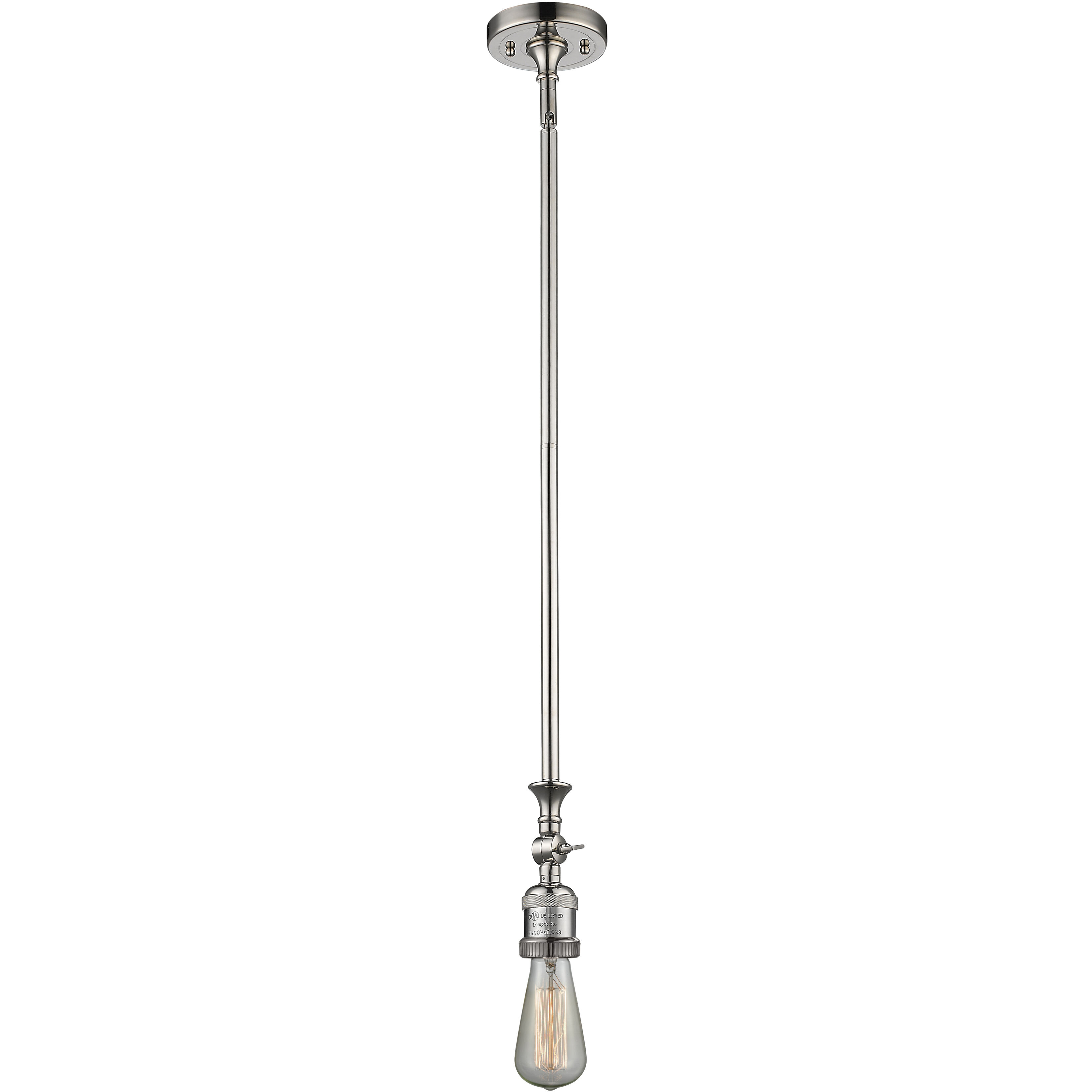 Franklin Restoration Bell LED 12 inch Polished Nickel Mini Pendant Ceiling Light in Matte White, Franklin Restoration