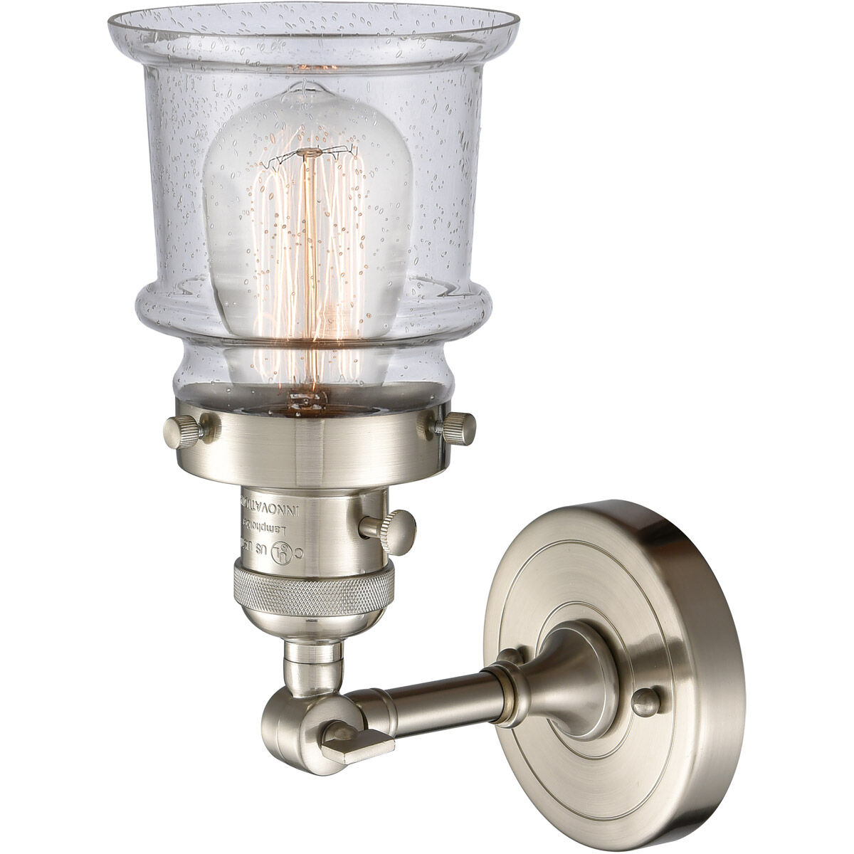 Franklin Restoration Small Canton LED 6.5 inch Brushed Satin Nickel Sconce Wall Light, Franklin Restoration