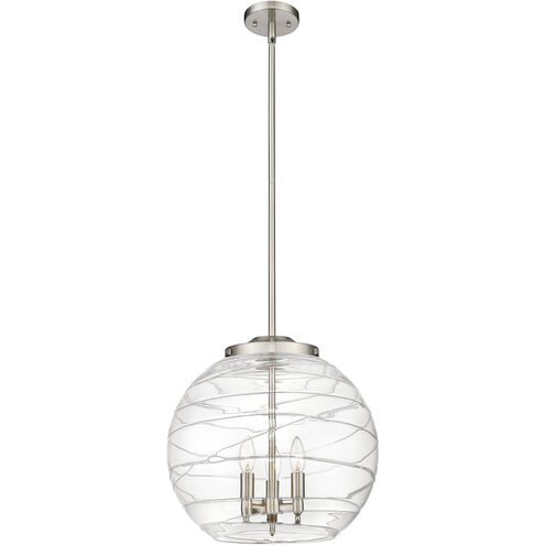 Ballston Athens Deco Swirl 3 Light 15.75 inch Pendant