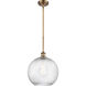 Ballston X-Large Twisted Swirl 1 Light 12 inch Brushed Brass Pendant Ceiling Light, Ballston