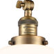 Franklin Restoration XX-Large Beacon 1 Light 12 inch Brushed Brass Semi-Flush Mount Ceiling Light in Matte White Glass, Franklin Restoration