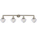 Franklin Restoration Small Oxford LED 46 inch Brushed Satin Nickel Bath Vanity Light Wall Light in Clear Glass, Franklin Restoration