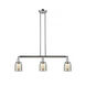 Franklin Restoration Small Bell 3 Light 38 inch Polished Chrome Island Light Ceiling Light in Silver Plated Mercury Glass, Franklin Restoration