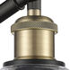 Ballston Waverly 1 Light 6 inch Black Antique Brass Sconce Wall Light