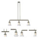 Franklin Restoration Bellmont LED 38.75 inch Brushed Satin Nickel Island Light Ceiling Light in Seedy Glass, Franklin Restoration