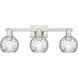 Arcadia Athens Water Glass 3 Light 25.00 inch Bathroom Vanity Light