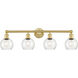 Athens 4 Light 33 inch Satin Gold Bath Vanity Light Wall Light in Seedy