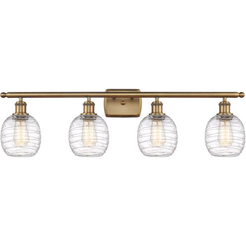 Ballston Belfast 4 Light 36 inch Brushed Brass Bath Vanity Light Wall Light