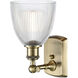 Ballston Castile 1 Light 6 inch Antique Brass Sconce Wall Light in Incandescent, Clear Glass, Ballston